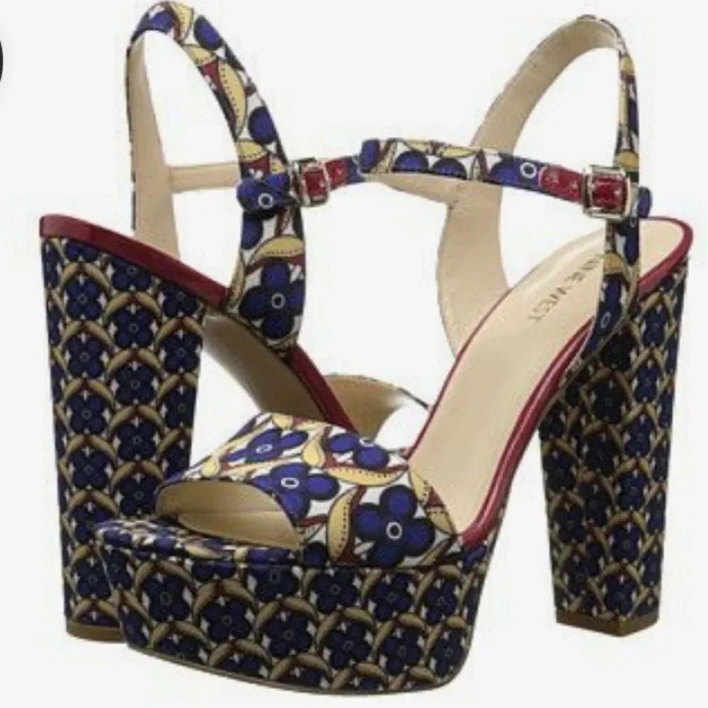 NINE WEST CARNATION SKY HIGH HEEL PLATFORM SANDAL